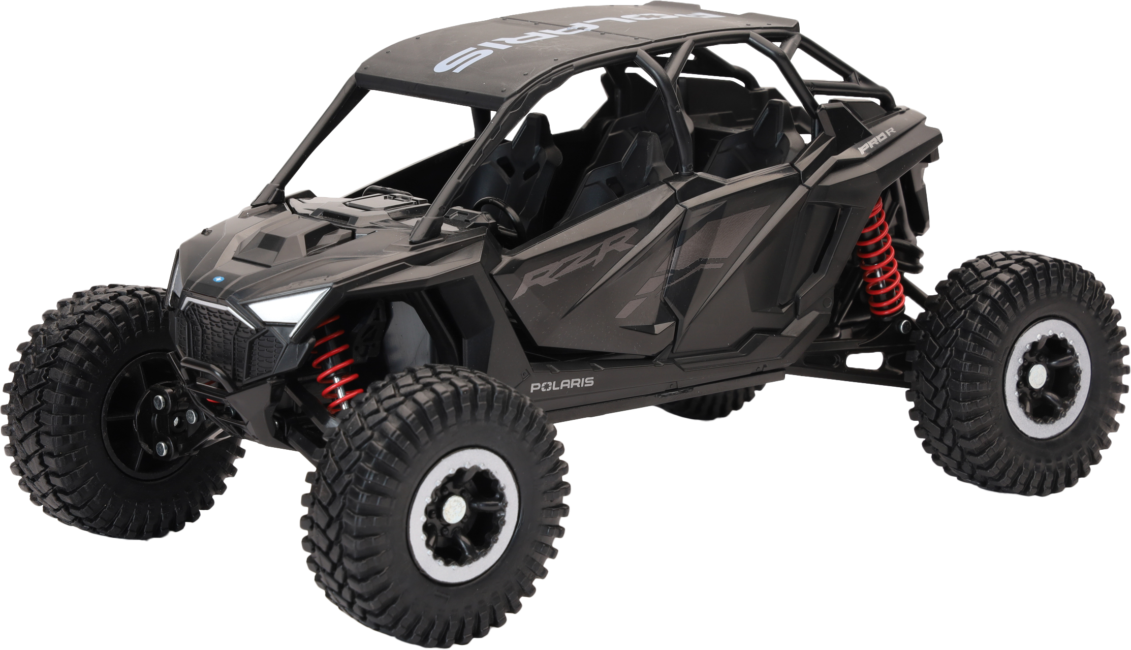 1:18 SCALE POLARIS RZR PRO R4 ROCK CRAWLER STEALTH BLACK